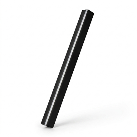 Solyellea Linear LED outdoor wall light, matte black bar, on white background