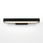 Solyellea rectangular LED over-door light, black, on white background